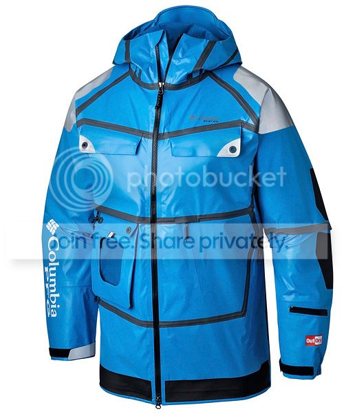 New Columbia PFG Force 12 Mens OutDry Extreme Waterproof Fishing Jacket Blue - L | eBay