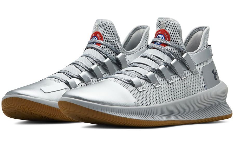 Under Armour M Tag Low Mens Basketball Shoes Silver Dennis Smith