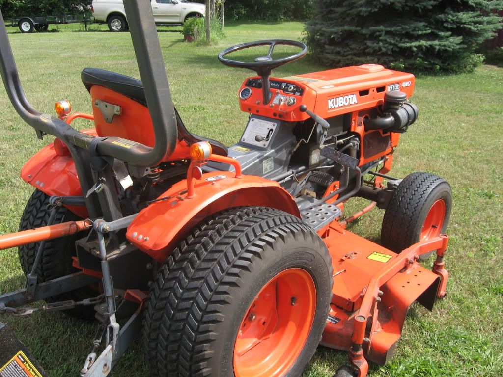 KUBOTA B7100 HST D DIESEL HYDROSTATIC 4WD TRACTOR WITH 60 INCH BELLY ...