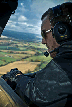 Dave Reynolds takes to the air