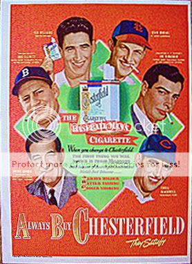 1948 Chesterfield Baseball Poster Info. - Net54baseball.com Forums