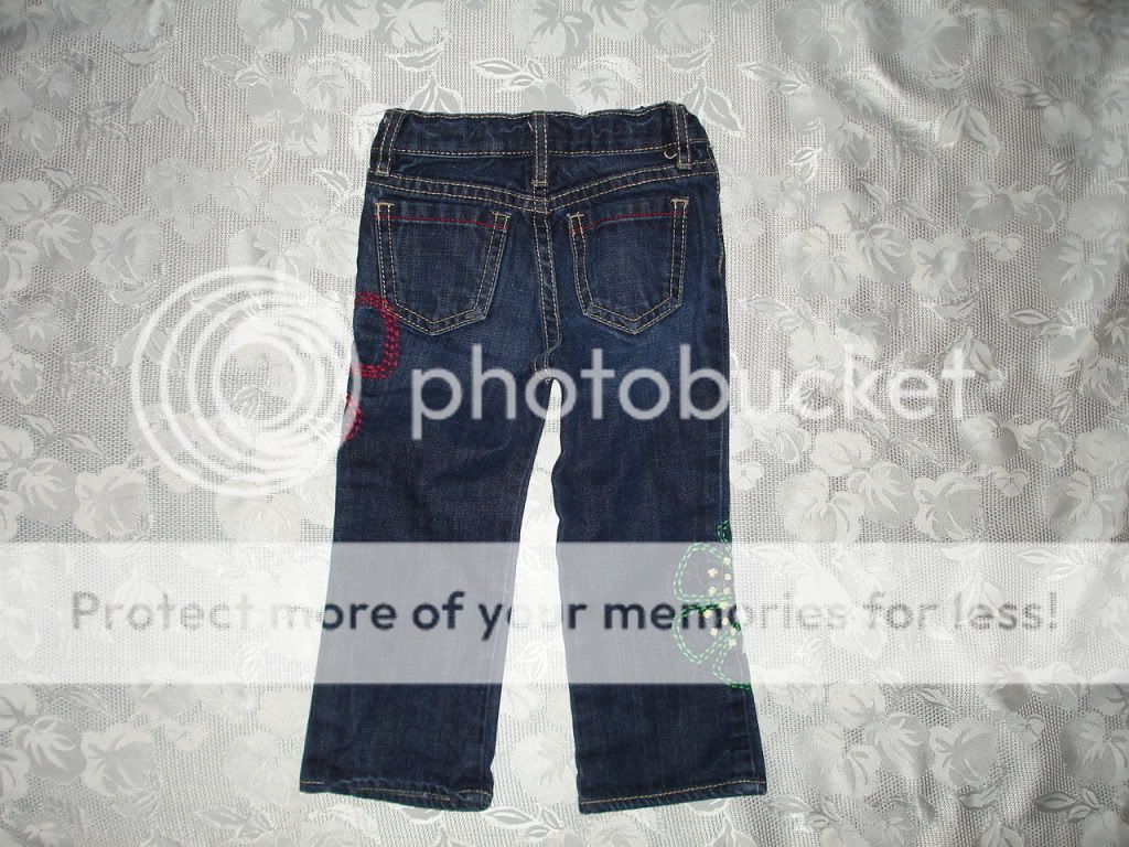 CUTE Girls BABY GAP Denim JEANS Sz 2T Adj. Waist  