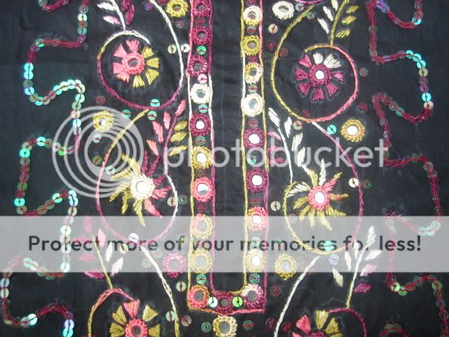 Black Salwar Shalwar Kameez Sari Pakistani Tunic Custom Dress Cotton 