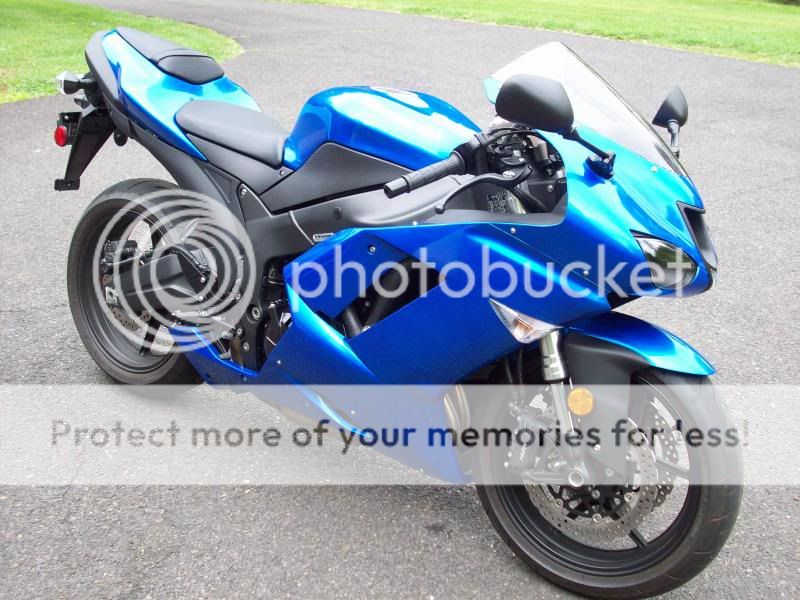 FS:Candy Plasma Blue 08 Kawasaki ZX6R 800 miles (PA) - NASIOC